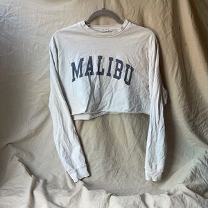 Cropped white long sleeve!